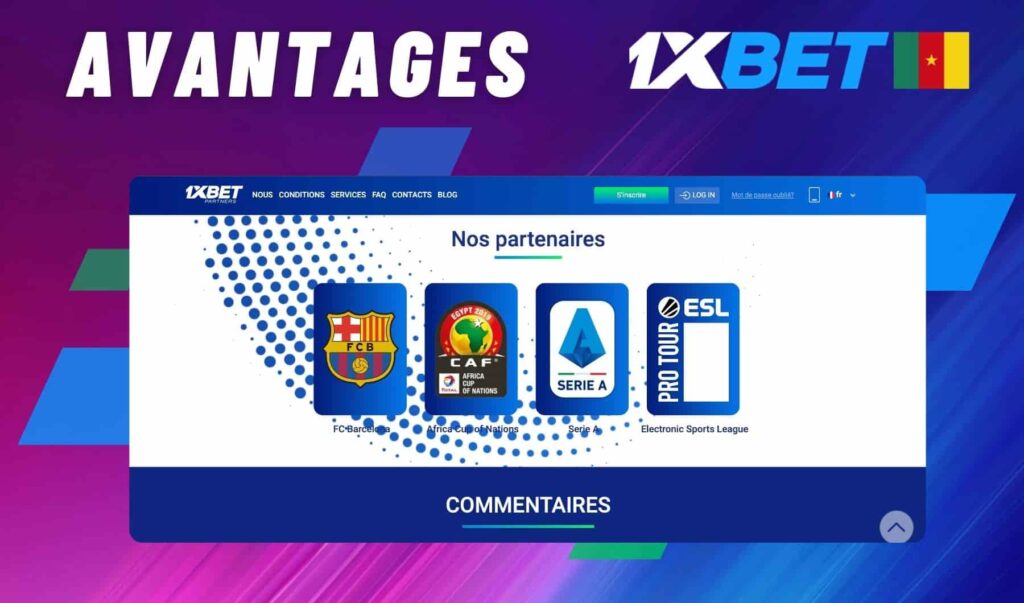 1xbet Cameroun Avantages du Programme d'affiliation