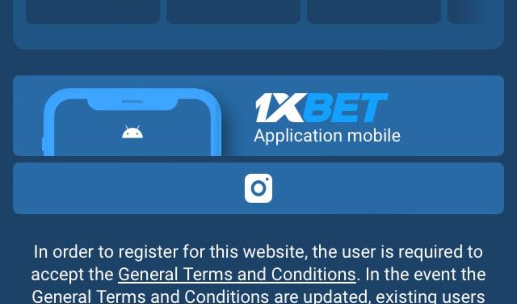 1xbet Cameroun installer l'application